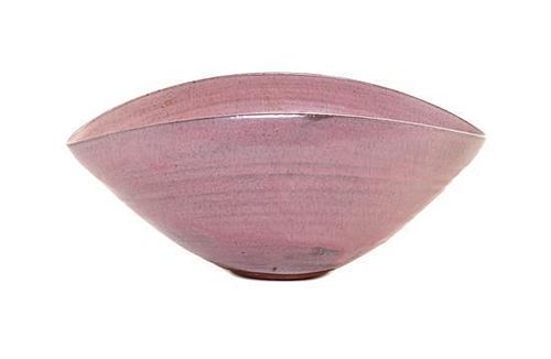 * Beatrice Wood, (American, 1893-1988), Pink bowl