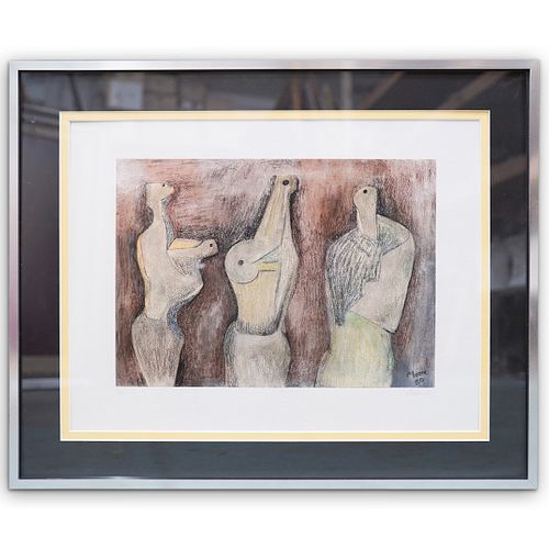 Henry Moore (1898-1986) Signed Lithograph