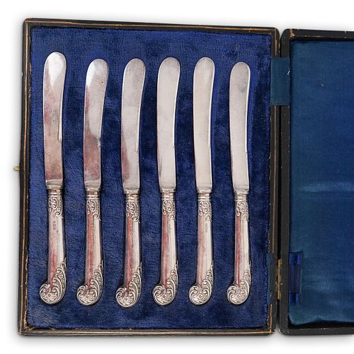 (6Pc) English Sterling Silver Spreaders