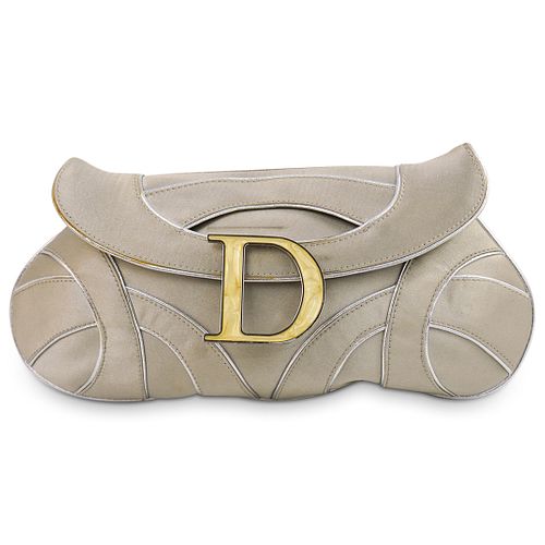 Christian Dior Silk Clutch Bag