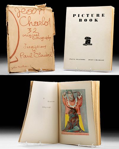 Signed Jean Charlot "Picture Book" w/ Dust Cover, 1933