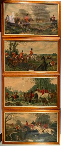 Four Fox Hunt Prints after J.F.Herring