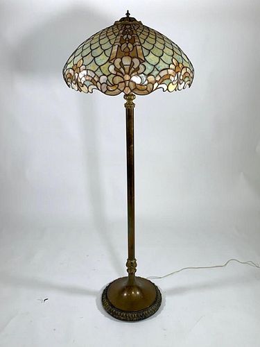 Duffner and Kimberly Leaded Glass Floor Lamp