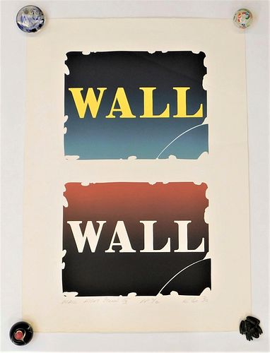 Robert Indiana Wall Right Stones III Lithograph
