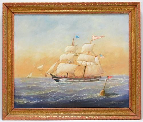 20C American Impressionist Maritime Painting