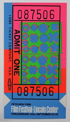 Andy Warhol Film Festival Screen Print Poster