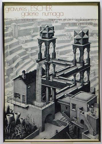 M. C. Escher Galerie Numaga Exhibition Poster