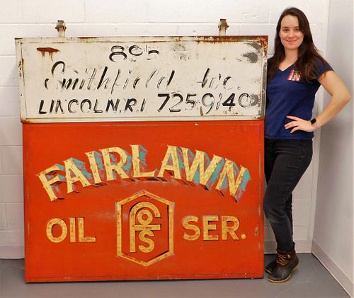 LG Fairlawn Oil Service Advertising Sign