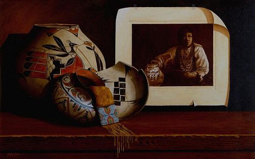Chuck Sabatino  'Isleta Pottery Painter'