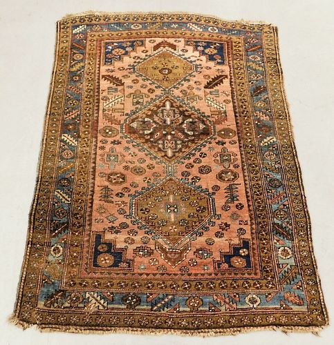 Middle Eastern Geometric Heriz Carpet Rug