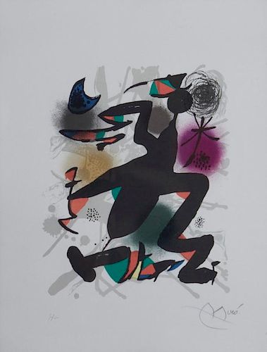 Joan Miró  'Lithograph III, Plate 4 (Maeght 1116)'