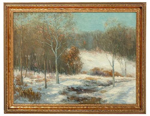 Pennsylvania Impressionist Winter Landscape 