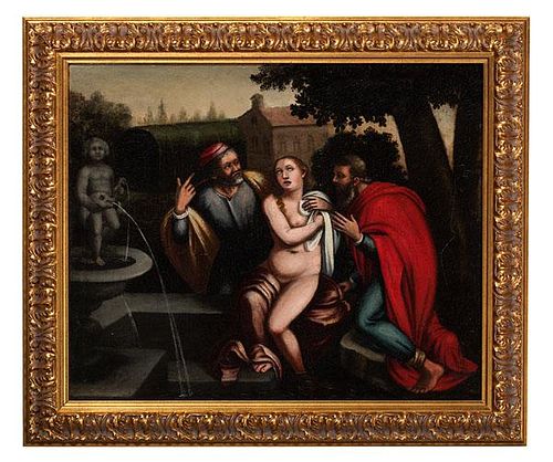 Old Master Style Portrayal of Susanna and the Elders 