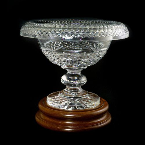 Large Waterford Crystal 10" Turnover Bowl