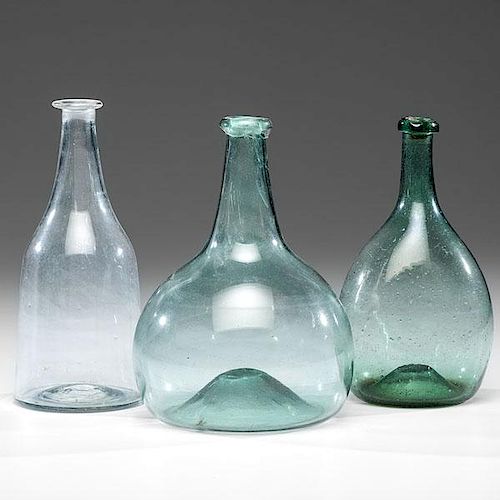 Midwestern Blown Glass Bottles 