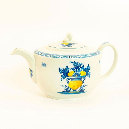 Vista Alegre Ceramic Teapot, Viana Pattern