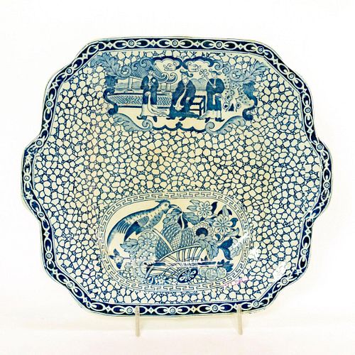 William Adams Staffordshire Ceramic Plate, Chinese Bird
