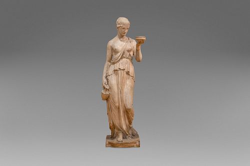 Terracotta sculpture depicting Hebe, 19th century