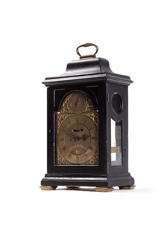 Ebonized wood clock