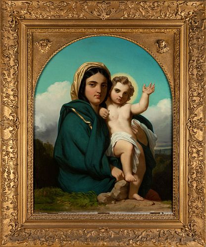 Scuola francese, secolo XIX - Madonna with Child