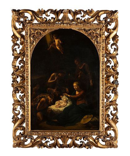 Scuola dell'Italia settentrionale, secolo XIX - Adoration of the Shepherds