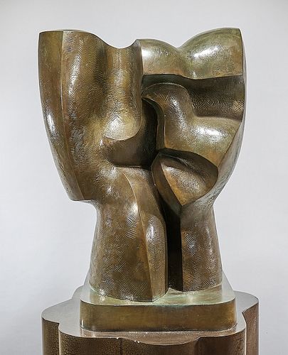 Patinated Bronze Sculpture by Vildziunas