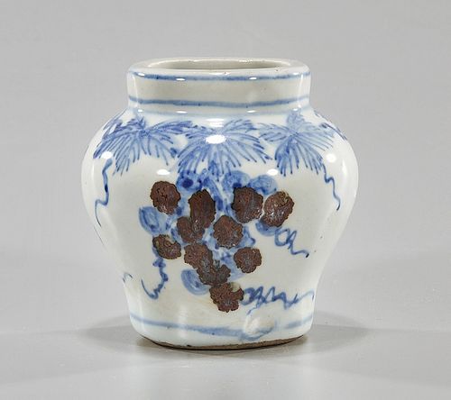 Korean Blue and White Porcelain Jar