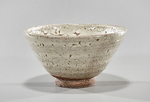 Korean Glazed Ceramic Footed Bowl