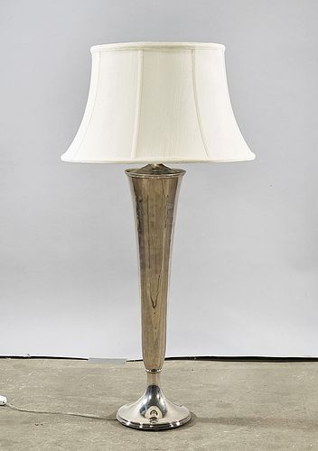 Gorham Silver Plate Trumpet Vase-Form Lamp