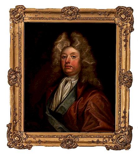 English Portrait of a Man with Wig 