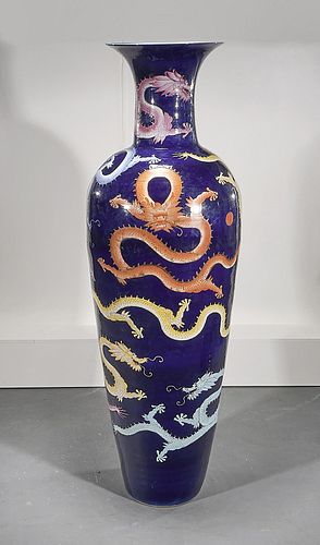 Chinese Massive "Palace Size" Dragon Vase