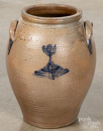 Mid-Atlantic stoneware crock, 19th c.