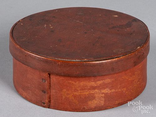 Painted bentwood pantry box, 19th c.