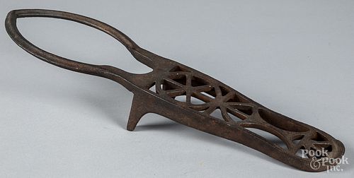 Cast iron bootjack, late 19th c.