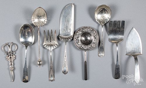 Sterling silver serving utensils, 29.2 ozt.