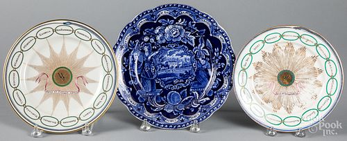 Limoges States plate, late 19th c., etc.