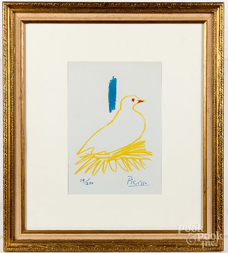 Pablo Picasso print of a dove