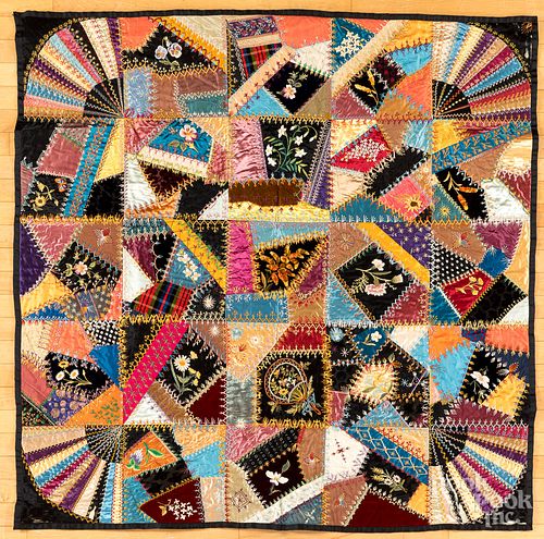 Victorian youth crazy quilt