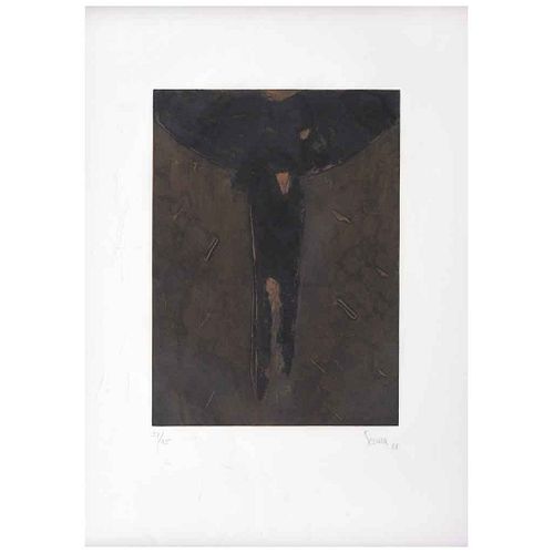 RAYMUNDO SESMA, Untitled, Signed and dated 88, Aquatint 37 / 75, 15.7 x 11.4" (40 x 29 cm)