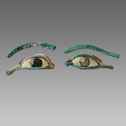 Ancient Egyptian Bronze Eyes Ca. 1000-300 B.C. 