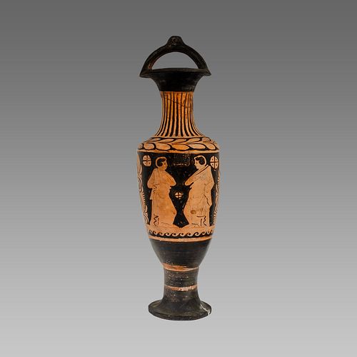 Ancient Greek Campanian Red-figured Bail Amphora c. 350 B.C.