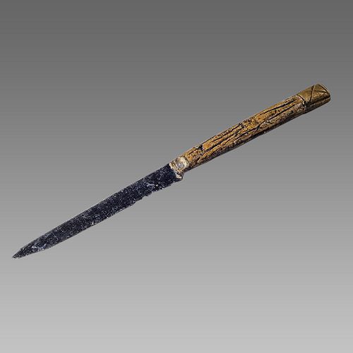 England, Iron Table Knife with Wooden handle c.17th centry AD. 