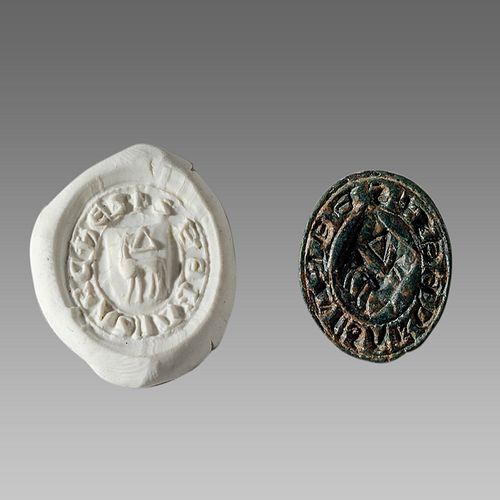 Spain, Bronze Seal Matrix c.13th-14th century AD.