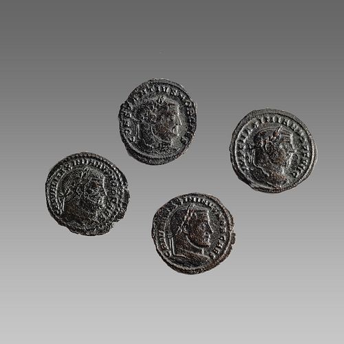 Lot of  Ancient Roman Bronze Folises Coins c.3rd century AD.