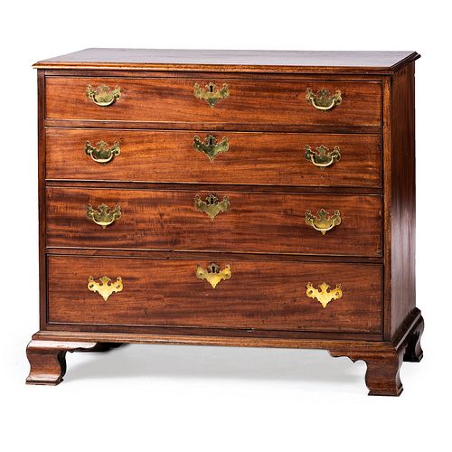 A Chippendale Carved Mahogany Chest of Drawers, Pennsylvania, Circa 1770