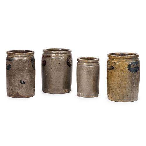 Four Shenandoah Valley Stoneware Jars