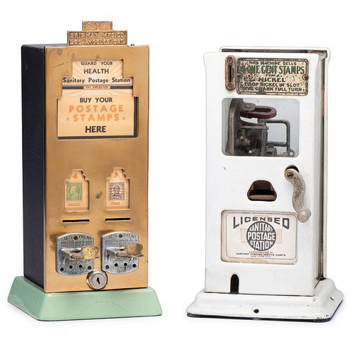 Two "Sanitary" Postage Stamp Dispensers