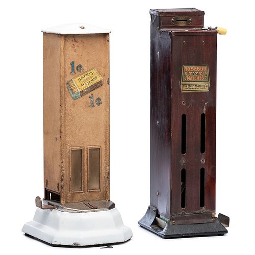 Two Penny Match Dispensers