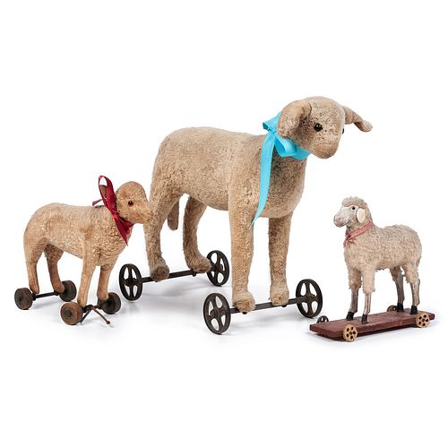 Three Sheep Pull Toys
