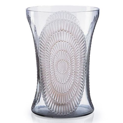 LALIQUE "Los Angeles" vase, clear glass